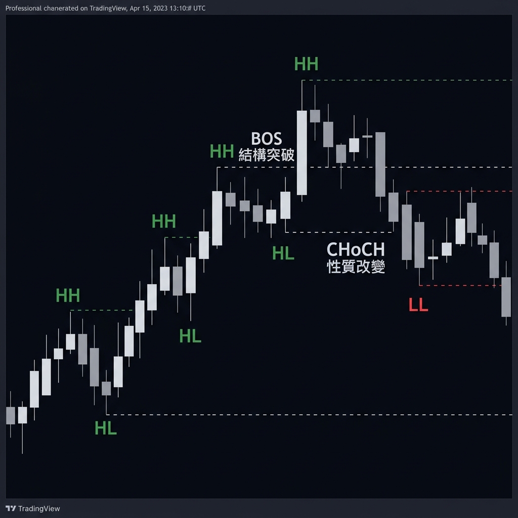 市場結構 BOS CHoCH